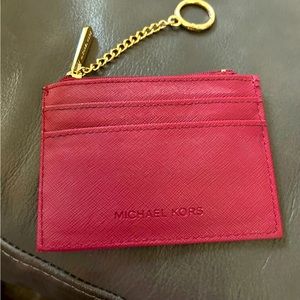 Michael Kors Jet Set Coin Purse/ ID in Mulberry